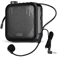 Altavoz portátil- 12 W 2000 mAh- tamaño pequeño- recargable- con cable- micrófono y auricular- para múltiples…